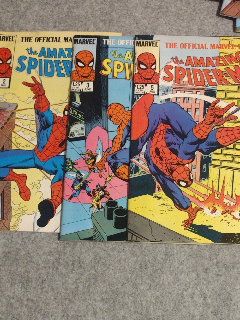 Comic Books Marvel  The Amazing Spiderman 3 Book Lot Numbers 2,3,5